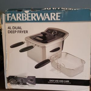 Farberware 4 dual deep fryer  stainless steel
